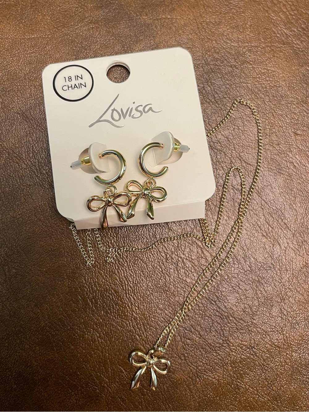 LOVISA bow jewelry set